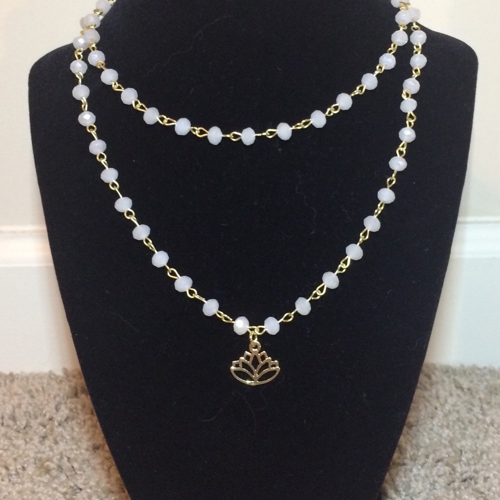 Double Wrap Beaded Chain Necklaces